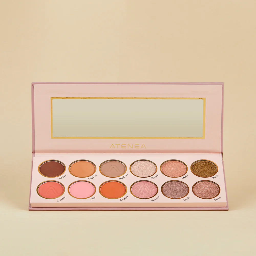 PALETA DE SOMBRAS ROSE 12 TONOS SUBLIME ATENEA