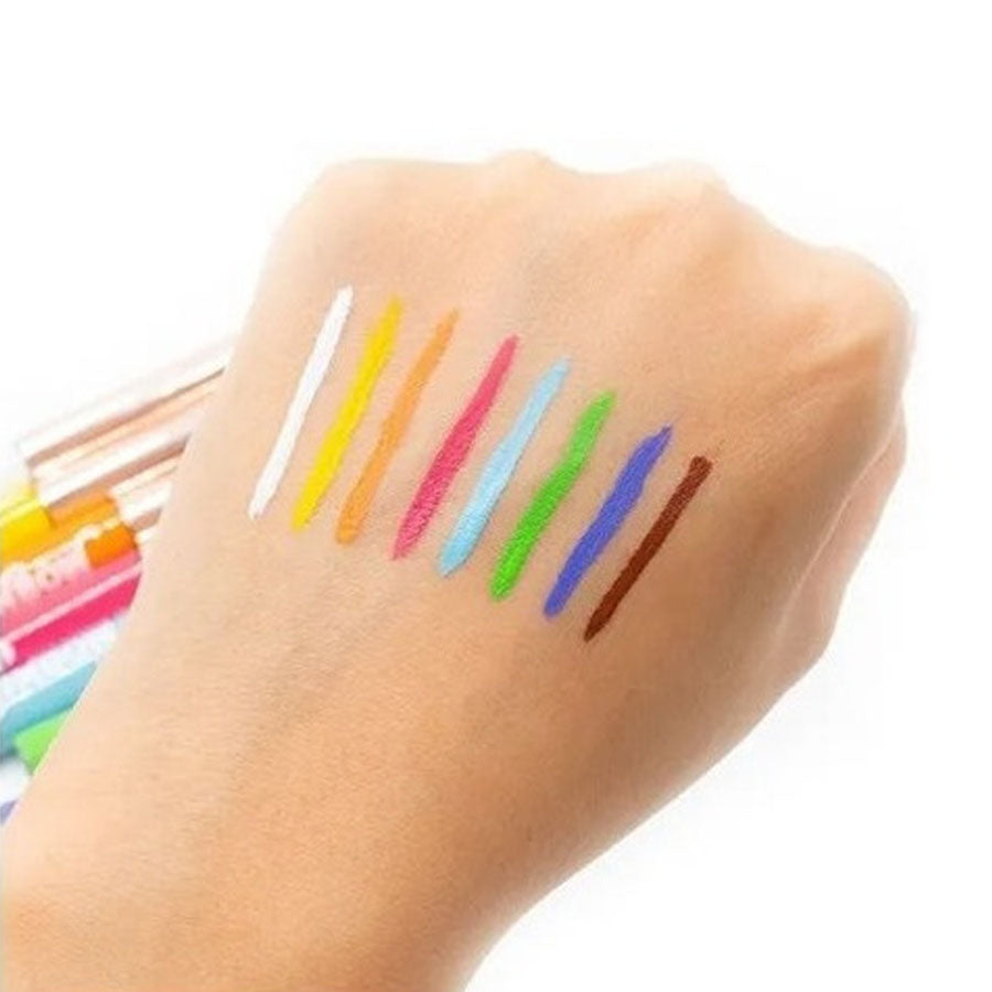 KIT X 8 DELINEADORES MATTE COLORIDOS RAINBOW TRENDY