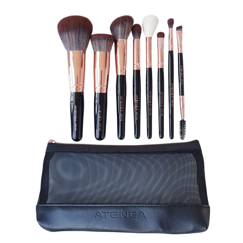 KIT BROCHAS GLAM ROSE X8 ATENEA