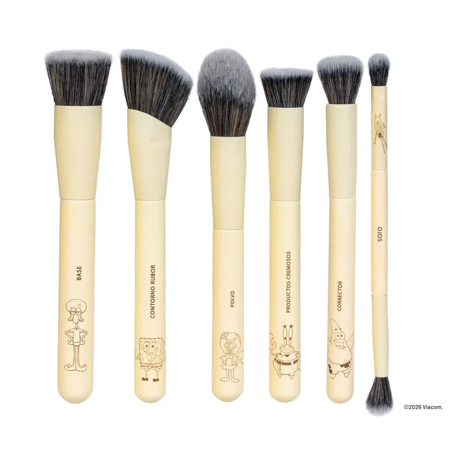 Kit Brochas Piña Bob Esponja Ref Kpb2570 TRENDY