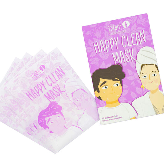 SOBRE MASCARILLA STICKERS PARA ACNE HAPPY CLEAN
